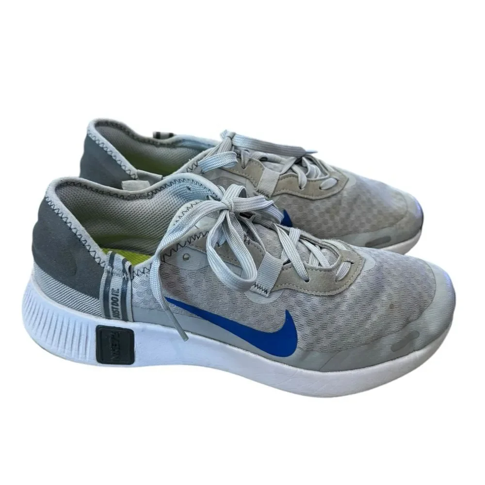 Nike Reposto Boys DA3260-005 Grey Fog/Game Royal-Iron Grey-Volt Sneakers 7 7Y